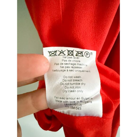 Sézane | Sezane | Robe Alya Dress in Coral/Red | Sz 36/4 - Picture 12 of 12